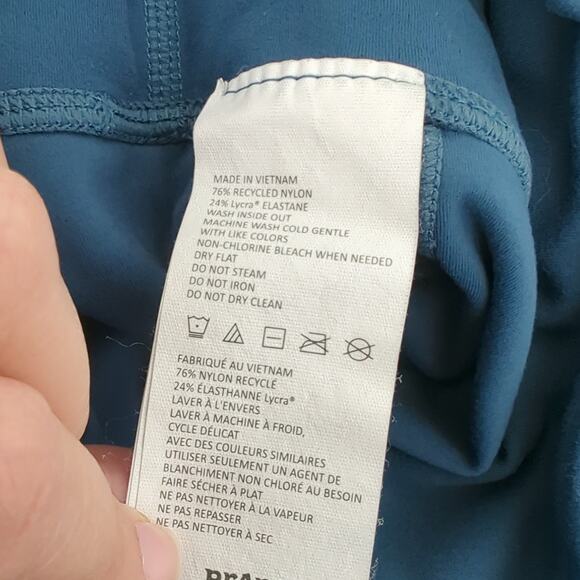 Prana Electa Leggings Womens Blue size Small Phone Pockets Full Length - Picture 4 of 6